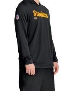 Men's Nike Steelers Black Hoodie T-Shirt
