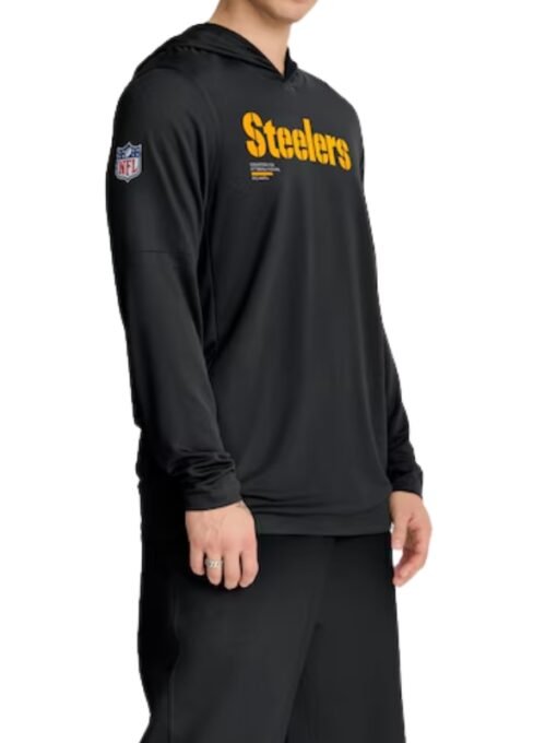 Men's Nike Steelers Black Hoodie T-Shirt