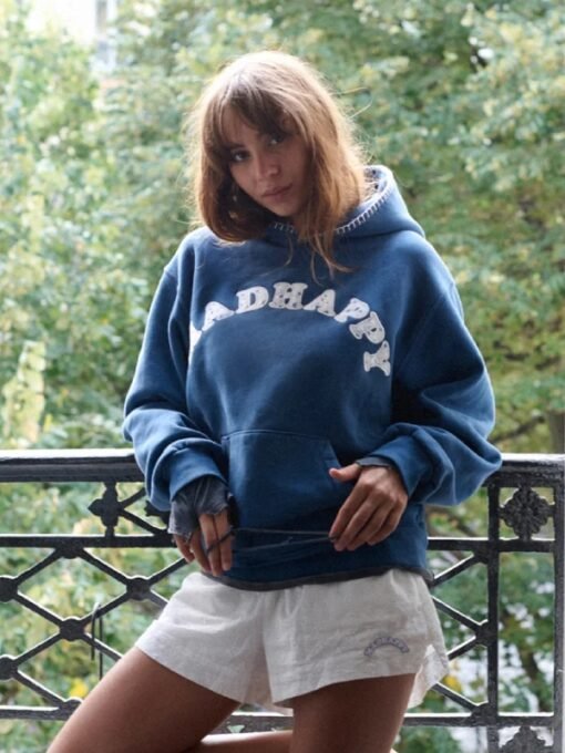 Madhappy Blue Ditsy Cooper Pullover Hoodie Blue