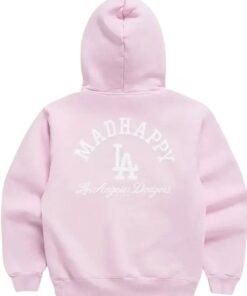 Madhappy Dodgers Fleece Hoodie Pink