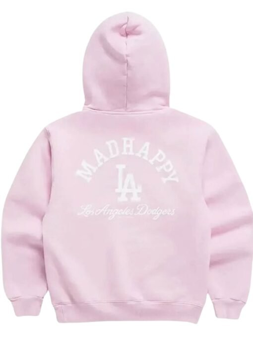 Madhappy Dodgers Fleece Hoodie Pink