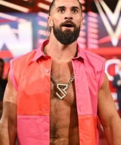 Seth Rollins WWE Raw 2025 Leather Vest