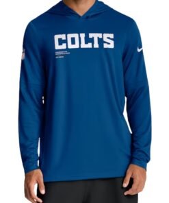 Nike Royal Indianapolis Colts Sideline Hoodie T-Shirt