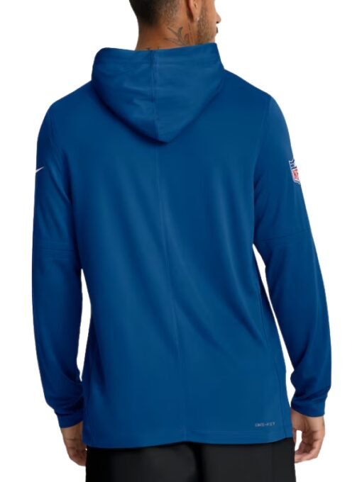 Nike Royal Colts Sideline Pure Hoodie T-Shirt