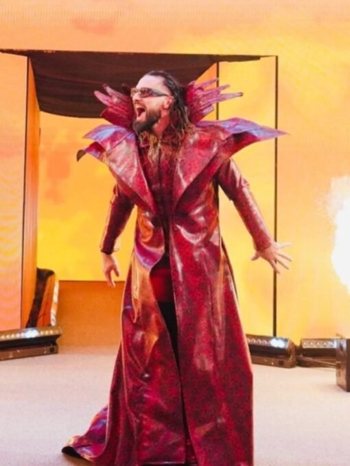 RAW Seth Rollins Monday Night Coat Red