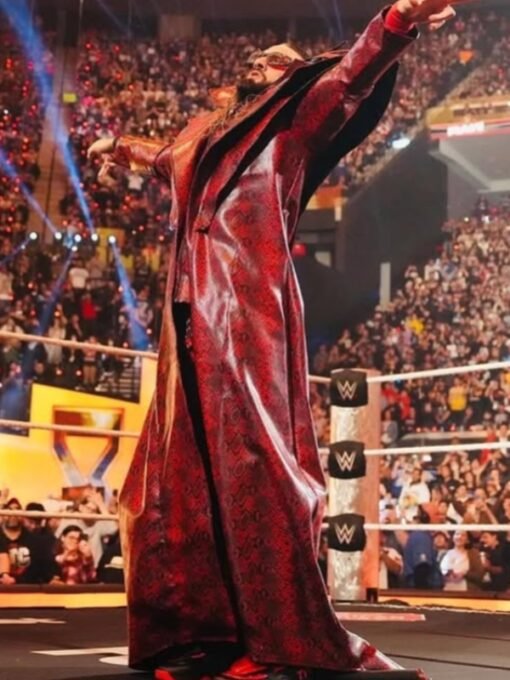 RAW Seth Rollins Snake Print Coat