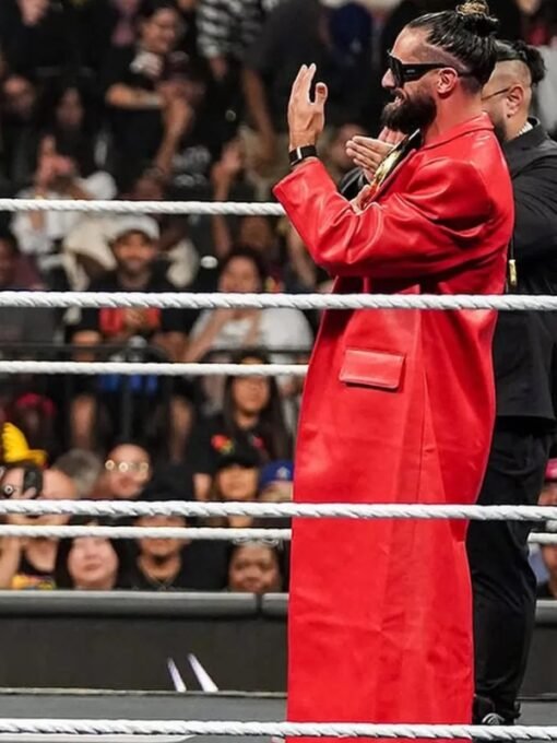 Monday Night Seth Rollins Leather Red Suit