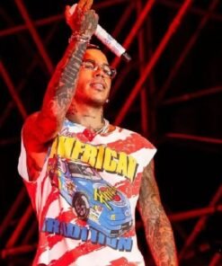 Sfera Ebbasta American Graphics Cotton T-Shirt