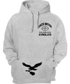 Zach Bryan Eagles Pullover Grey Hoodie