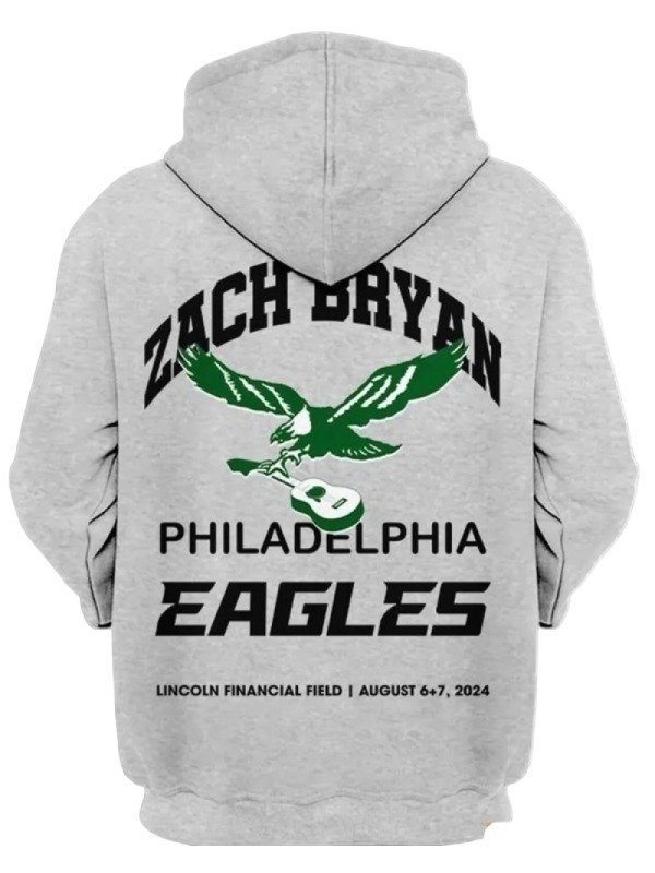 Zach Bryan Philadelphia Eagles Hoodie