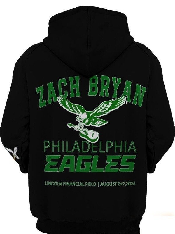Zach Bryan Philadelphia Eagles Hoodie