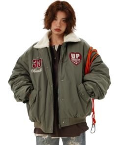 Boa Lapel Casual Padded Jacket