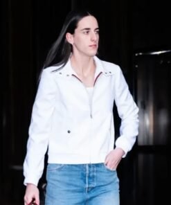 Caitlin Clark NYC Cotton Jacket White