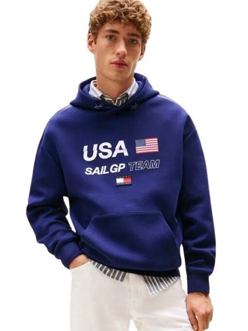 Tommy x US SailGP Team Blue Hoodie