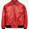 Drake Polar Opposites Red Leather Jacket