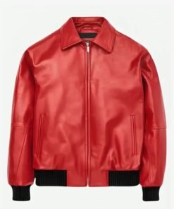 Drake Polar Opposites Red Leather Jacket