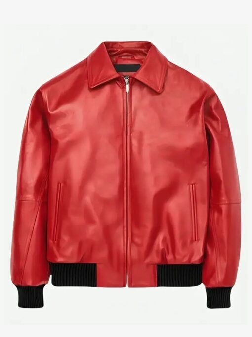 Drake Polar Opposites Red Leather Jacket