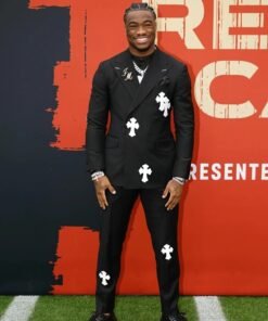 Jalen Milroe Hearts Black Suit
