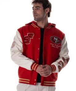 The Wild Collective San Francisco 49ers Varsity Jacket