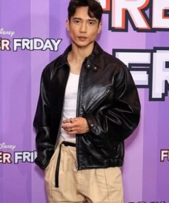Freakier Friday Manny Jacinto Black Leather Jacket