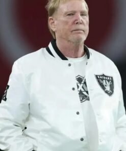 Mark Davis Las Vegas Raiders White Jacket
