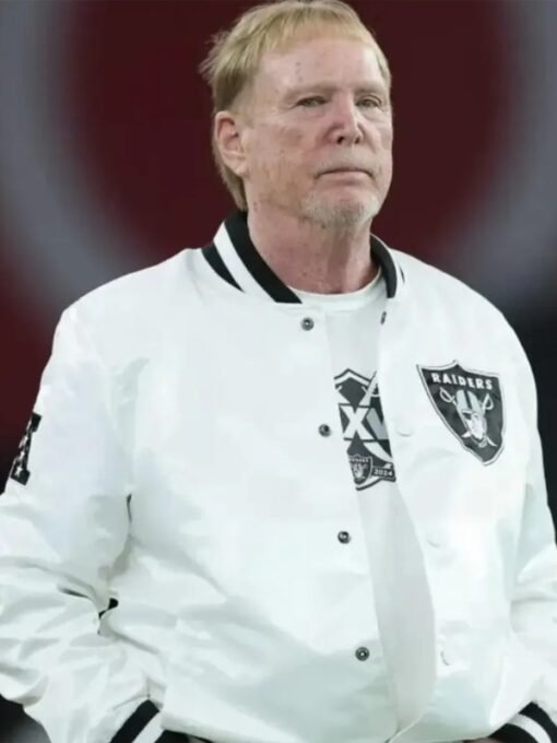 Mark Davis Las Vegas Raiders White Jacket