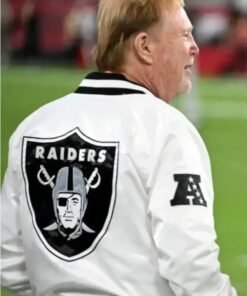 Mark Davis Las Vegas Raiders Jacket White