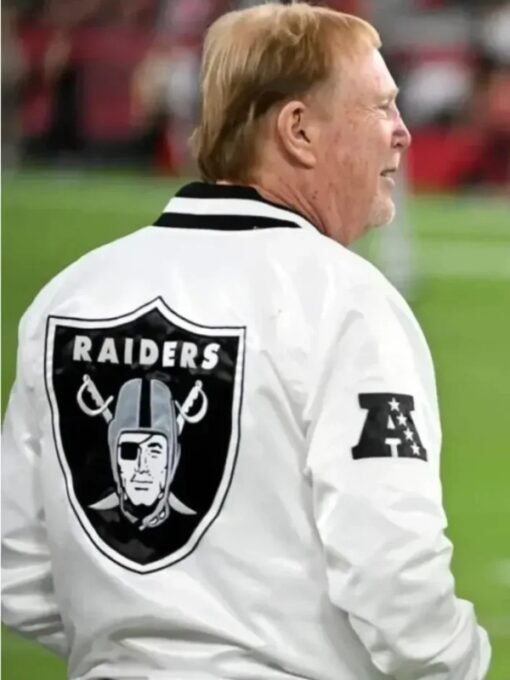 Mark Davis Las Vegas Raiders Jacket White