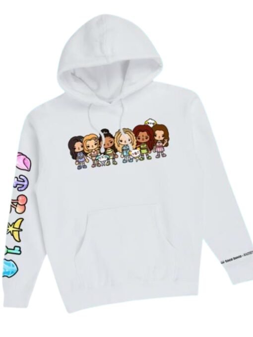 KATSEYE x Toca Boca White Pullover Hoodie