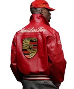 Aime Leon Dore Porsche Red Bomber Jacket