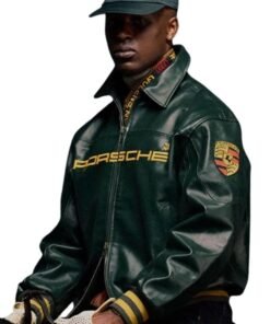 Aime Leon Dore Porsche Bomber Jacket Green