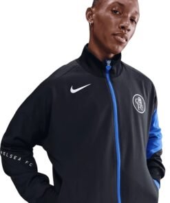Chelsea Nike Third Anthem Black And Blue Jacket