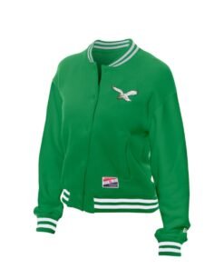 New Era Kelly Philadelphia Eagles Throwback Jacket Green