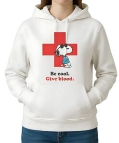 American Red Cross Snoopy White Hoodie