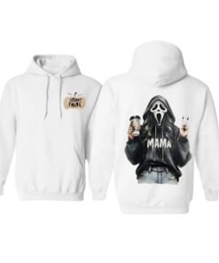 Spooky Mama Halloween Funny White Hoodie