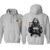 Spooky Mama Halloween Funny Grey Fleece Hoodie