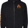 Justin Bieber Balenciaga Burning Unity Zip-Up Hoodie