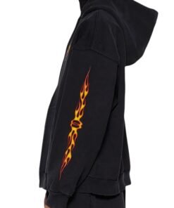 Justin Bieber Balenciaga Burning Unity Black Hoodie