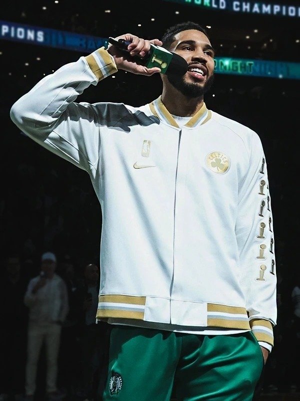 Boston Celtics Trophy Ring Banner Jacket
