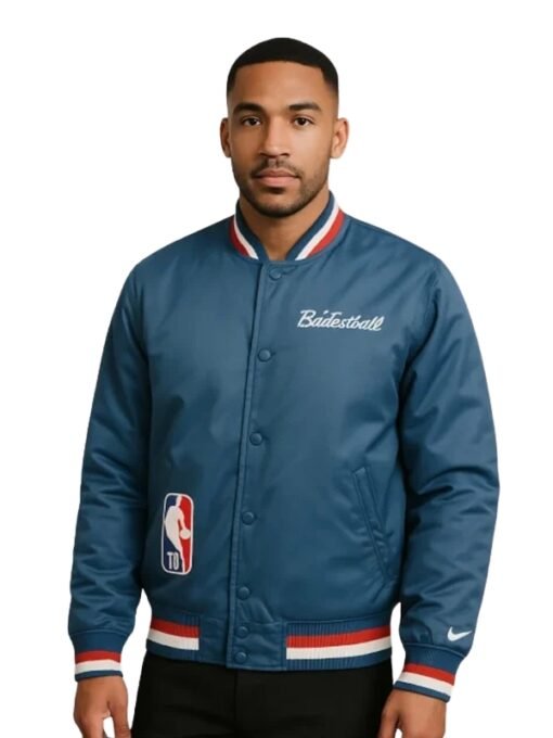 NBA Nike Blue 75th Anniversary Courtside Jacket