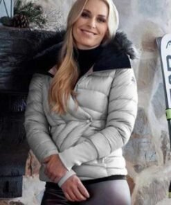 The Pack Lindsey Vonn Silver Puffer Jacket