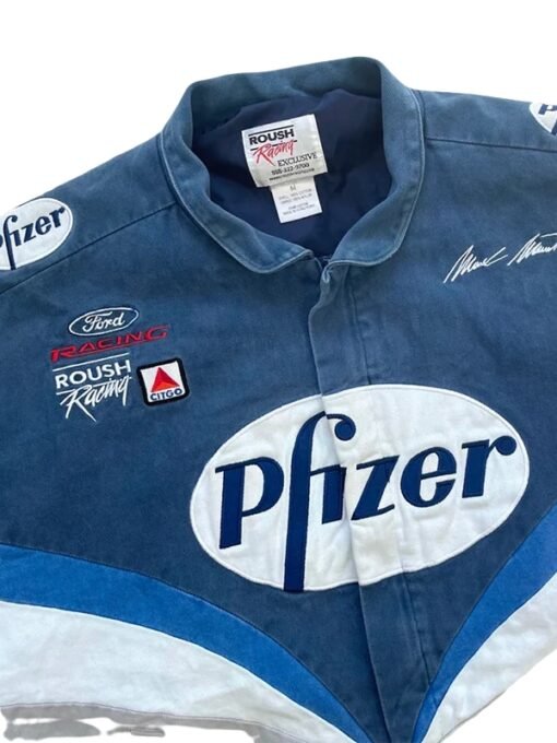 Vintage Pfizer Nascar Racing Multicolor Jacket