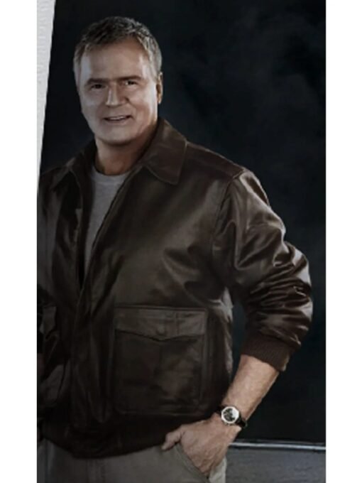 Richard Dean Anderson Mercedes-Benz brown Jacket