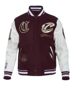 Cleveland Cavaliers Pro Prep Maroon/White Jacket
