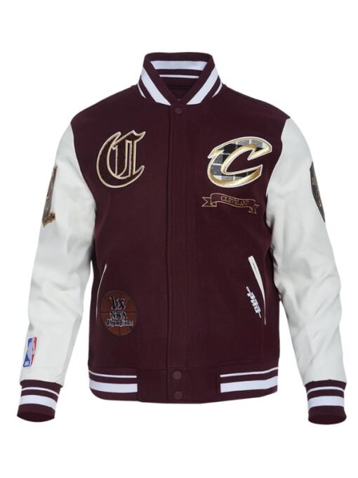 Cleveland Cavaliers Pro Prep Maroon/White Jacket