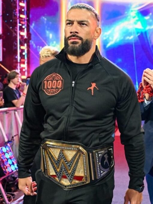 Roman Reigns 1000 Days Black Track Jacket