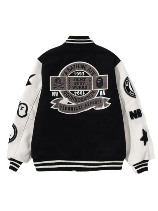 Bape X Neighborhood Varsity Jacket