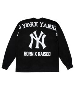 Born X Raised New York Yankees Black T-Shirt