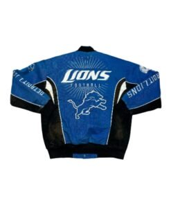 Vintage Detroit Lions Racing Bomber Jacket