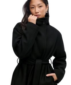 Gina Tricot High Neck Short Black Jacket